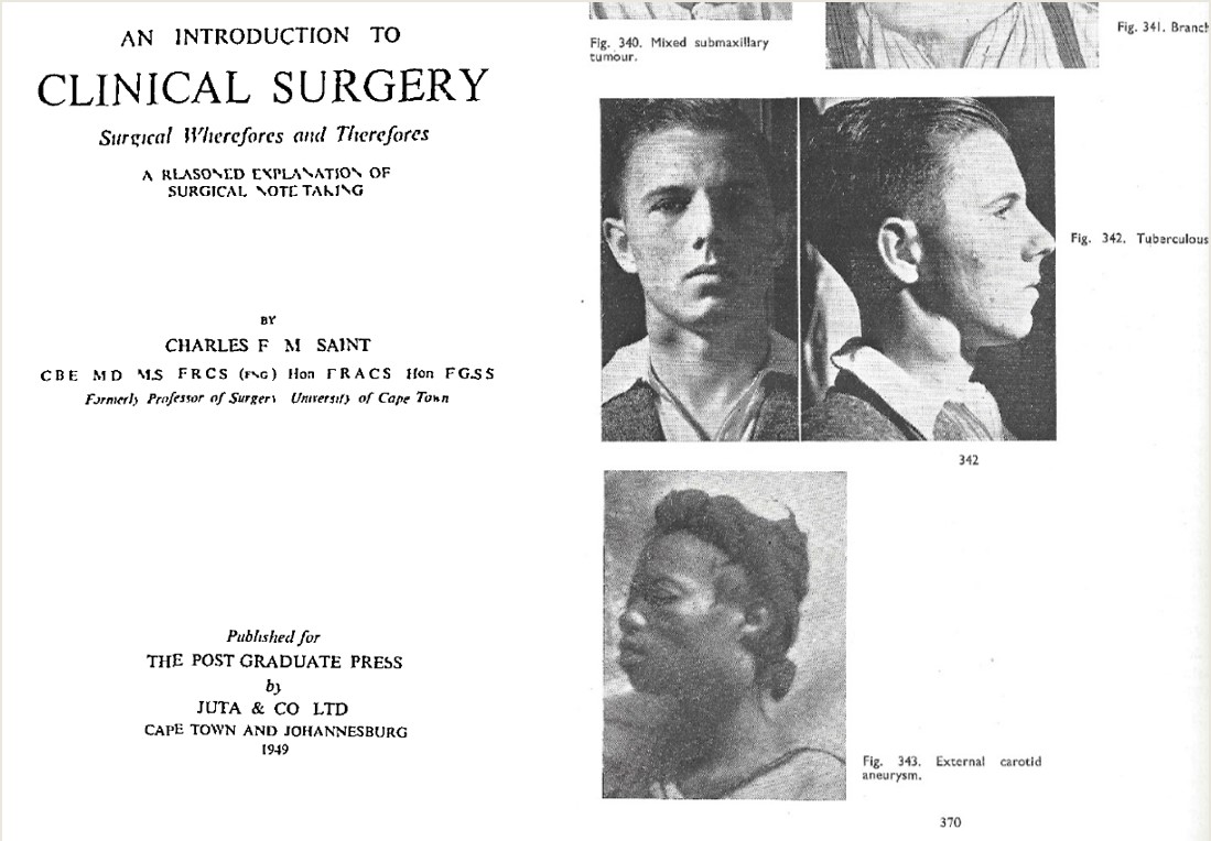 Pages from CFM Saint’s An Introduction to Clinical Surgery
