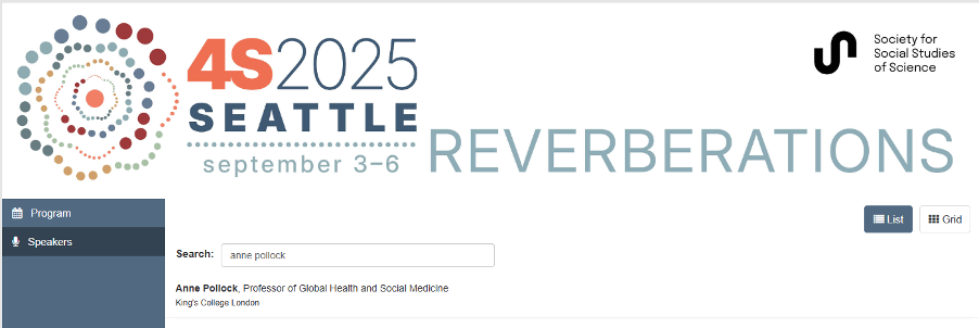 Screenshot of the presenter page of the conference platform. It shows a presenter's name and the conference logo and date only.
