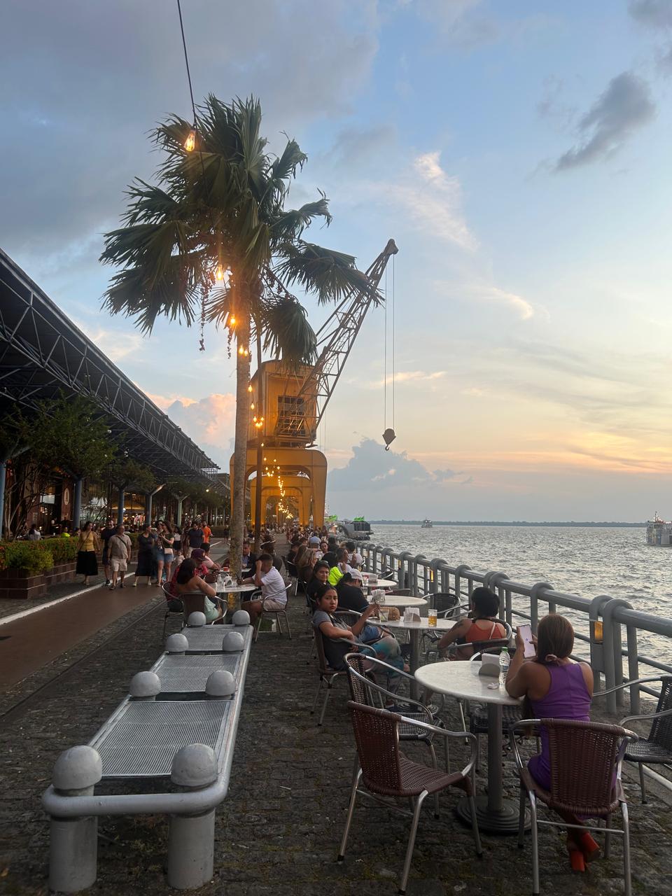 After the event, participants were able to enjoy some of the amazing views from Guamá River, in Belém