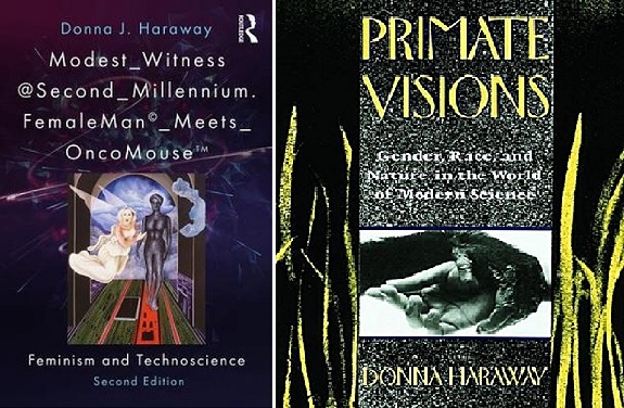 Modest_Witness (Haraway, 1997) (left); Primate Visions (Haraway, 1998) (right)